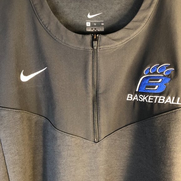 Nike Men's Basketball Sideline On-Field Dri-FIT Half-Zip UV Performance Pullover - Picture 5 of 14